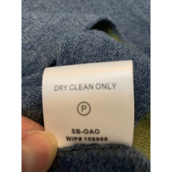 Woolrich Men’s 2XL Dunham Heather Lambswool WPL 6635 Blue Sage Crew Neck - Picture 5 of 6